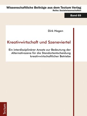 cover image of Kreativwirtschaft und Szeneviertel